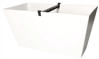 Cutie pentru ghiveci 400x216x200 mm alb