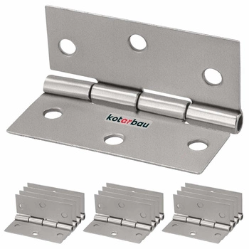 Balama aripă mobilier 50 mm nichel set de 12 buc.