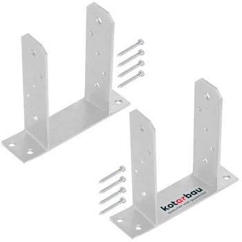 Bază de stâlp tt înșurubat 90 mm set de 2 buc.