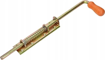 Zăvor arc bolt 380/13 mm garaj uși – Culoare galbenă