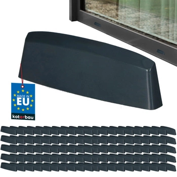 Capac de drenaj pentru ferestre PVC antracit 45 mm set de 100 buc.