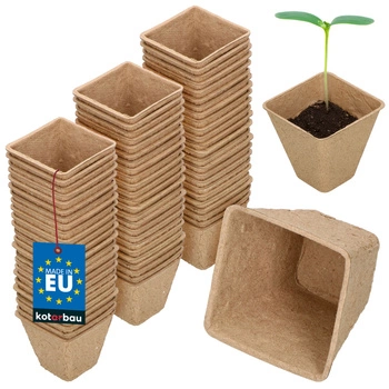 Ghivece de turbă de 5 cm pentru răsaduri - 72 buc.