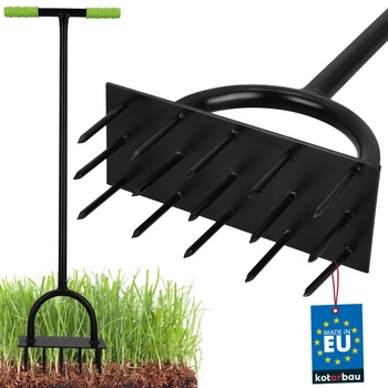 Aerator manual pentru aerarea ierbii gazonului solului 25 cm
