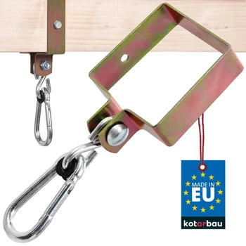 Colier cârlig leagăn carabinieră fixare 100 mm – Culoare auriu