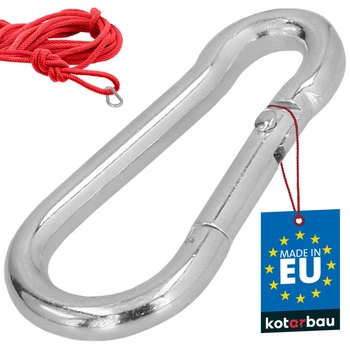 Carabină pentru pompieri leagăn frânghie hamac metalică 40 mm