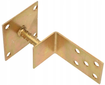 Bază de stâlp cu șuruburi1110x60 mm șurub de ancorare de tip jumătate l