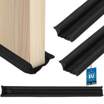 Garnitură din spumă pentru ușă 30 mm 95 cm negru set 2 buc