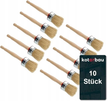 45mm inel rotund perie rotundă perie set 10pcs.