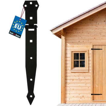 Balama pentru foișor uși obloane 300 mm - Culoare negru