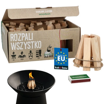 Lemne de foc de tabără ecologice pentru grătar set de 6 buc.