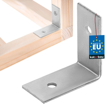 Colțar dulgheresc inoxidabil galvanizat 30x30x15 mm