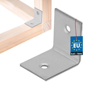 Colțar dulgheresc inoxidabil galvanizat 30x30x25 mm