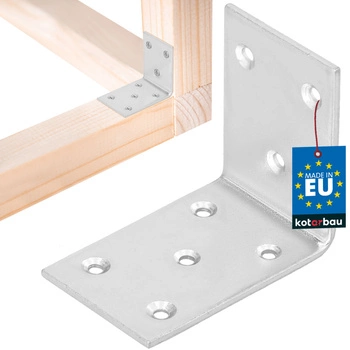 Colțar dulgheresc inoxidabil galvanizat 55x45x35 mm