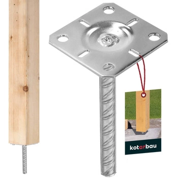 Bază de coloană pentru încorporare 100x100x200 mm