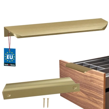 Mâner mobilier aluminiu auriu mat 160/180 mm