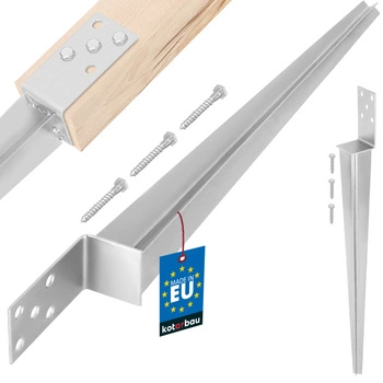 Suport de ancorare cu bază de stâlp tip l - 600 mm