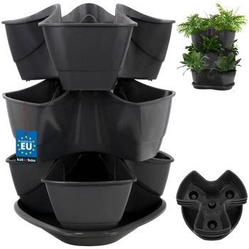 Cascade plantă de plante oală triplu în picioare