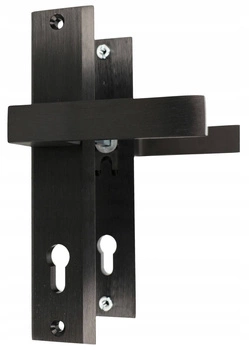 Mâner de ușă negru cu știft lung 72 - Culoare negru