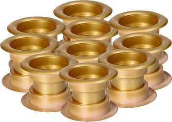 Mufă pentru ușă mufă de ventilație - 10 buc - Culoare satinat auriu