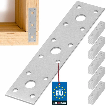 Inserție perforată galvanizată 150x35 mm set de 50 buc.