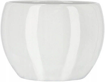 Ghiveci ceramic floare fi10 - Culoare albă