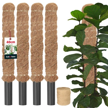 Țăruș pentru plante de nucă de cocos 40 cm x 32 mm set de 4 buc.