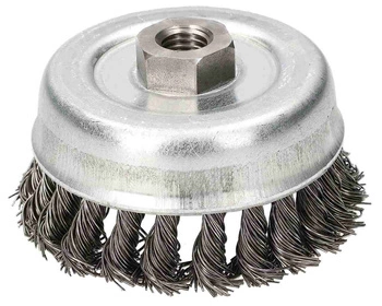 Perie de sârmă 100mm pentru polizor cu filet m14