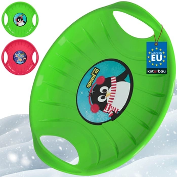 Sănii disc pentru alunecat pe zăpadă 60 cm set 2 buc.