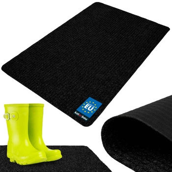 Ștergător de pantofi absorbant antiderapant covoraș covor negru 120x80 cm