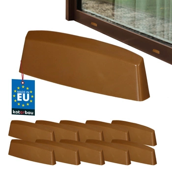 Capac de drenaj pentru ferestre PVC stejar 45 mm set de 10 buc.