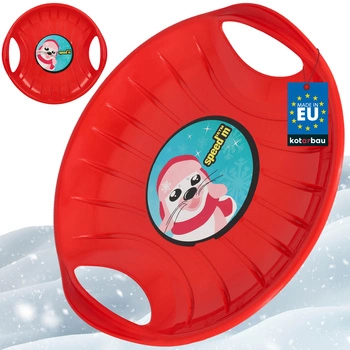 Sănii disc pentru alunecat pe zăpadă roșu 60 cm