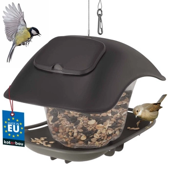 Birdhouse agățat birdhouse de plastic cu frânghie