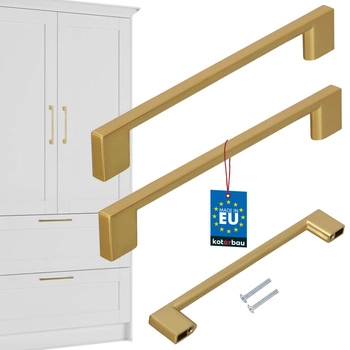 Mâner mobilier clasic modern aur mat 160 mm set de 2 buc.
