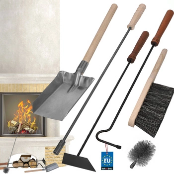 Set de curățare a sobei de șemineu 6 piese