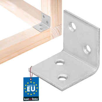 Colțar dulgheresc inoxidabil galvanizat 25x25x25 mm