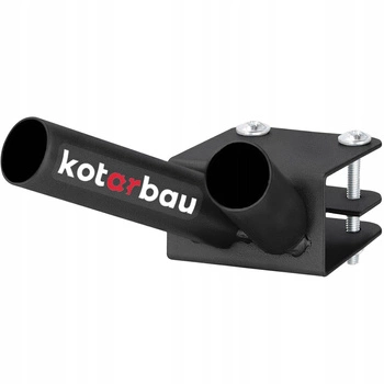 Suport dublu simplu pentru balustradă de balcon - Culoare negru