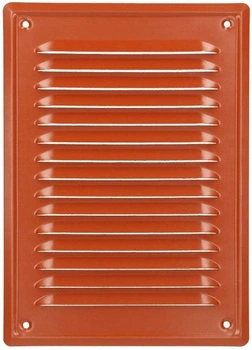 Grilă de ventilație a coșului de fum cu plasă 230x165 cărămidă