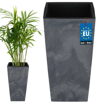 Vas cu căptușeală 265x265x500 mm structură de beton