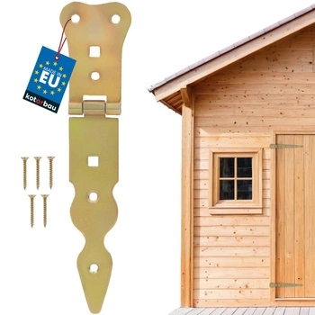 Balama de chioșc îngustă pentru obloane și uși aur 150 mm