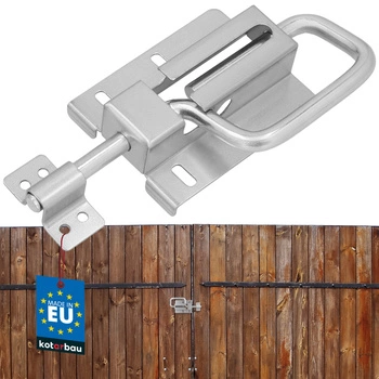 Zăvor glisant pentru ușa porții cu arc argintiu