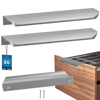Mâner mobilier aluminiu argintiu 160/180 mm set de 2 buc.