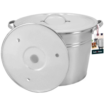 Oală cu capac și inserție galvanizată 25 l