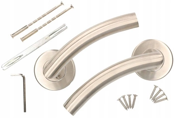 Set de mânere de ușă 130mm inox din oțel inoxidabil