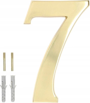 Numărul casei "7" pentru ușă 3d 20cm alamă