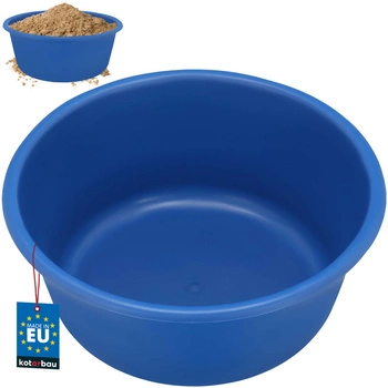 Bol rotund pentru mortar de gips albastru 14 l