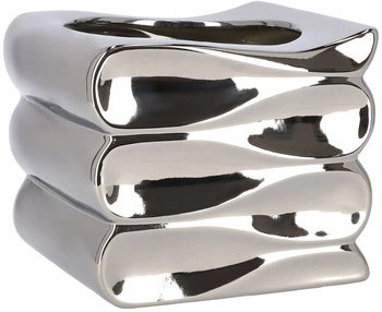 Ghiveci ceramic ghiveci de protecție 15 cm argintiu