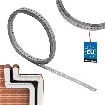 Bandă de montaj oțel galvanizat perforată 20 x 1 mm 10 m