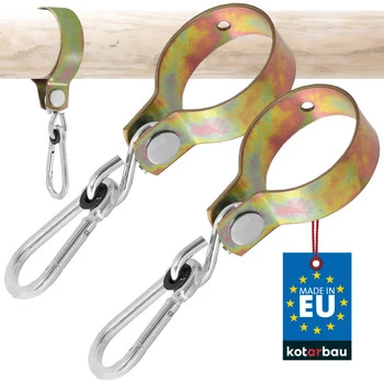 Cârlig de balansare carabină clip 80 mm - 2 buc.