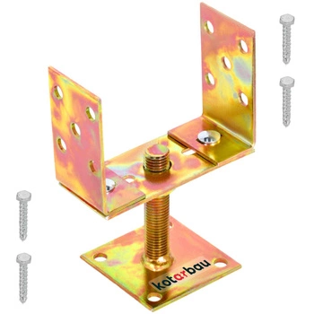 Bază de coloană cu șuruburi u 120-160 mm suport picior de ancorare