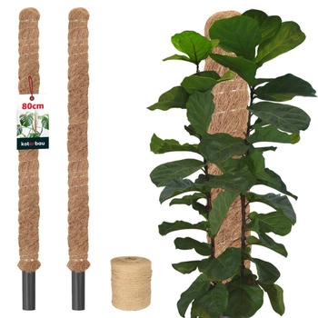 Țăruș pentru plante de nucă de cocos 80 cm x 32 mm set de 2 buc.